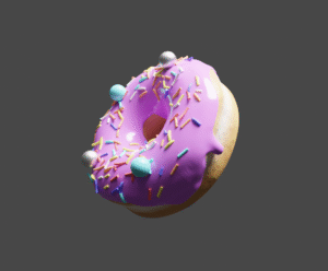 הדמיה של דונאטס בהדמיה תלת מימד